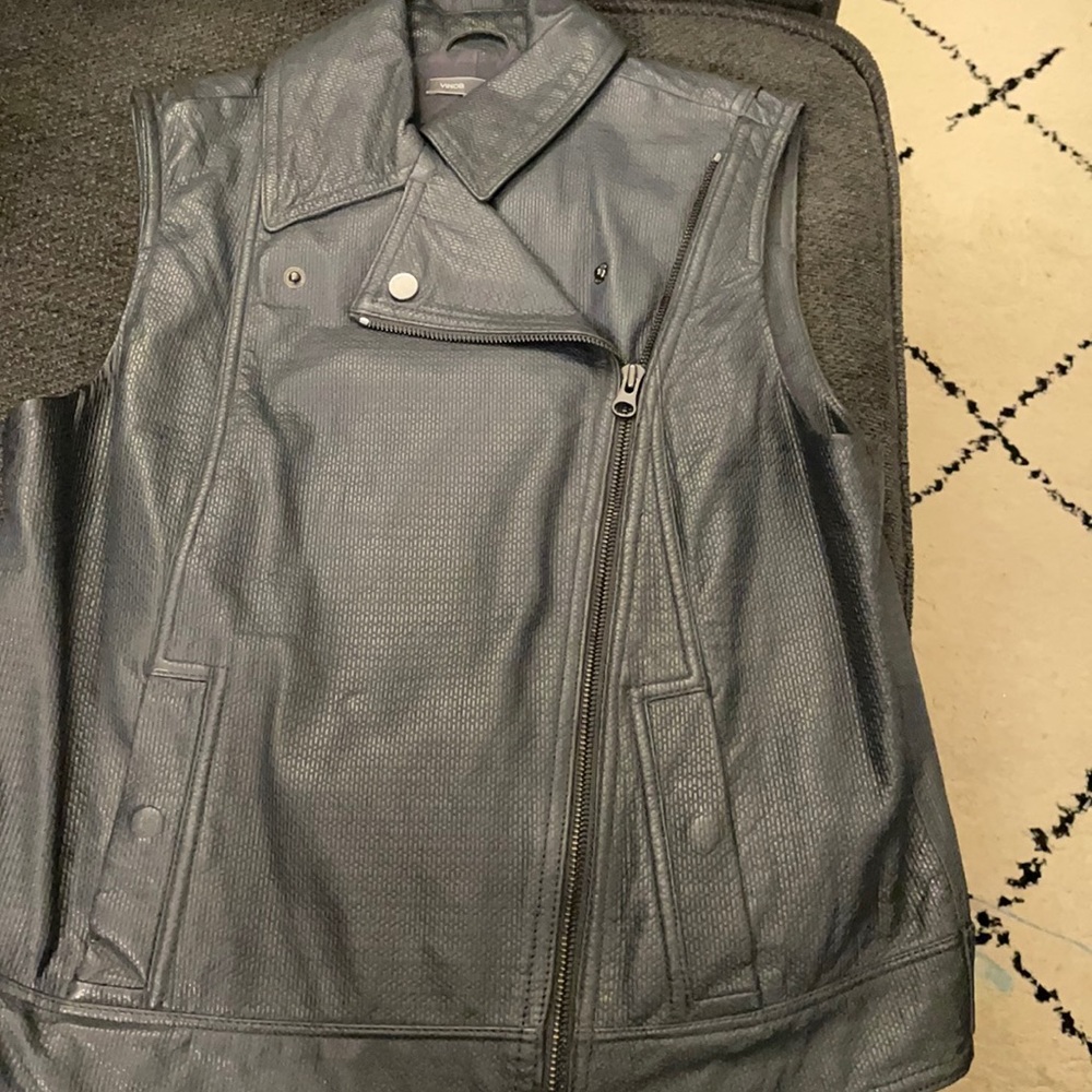 VINCE leather vest